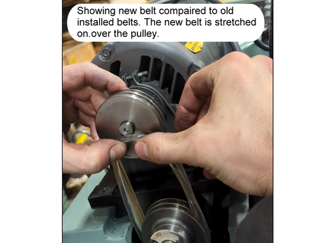 Spingle belt install