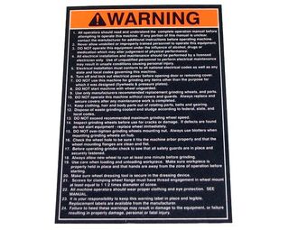 [794-8011-53] GENERAL WARNING LABEL FG5/FG10